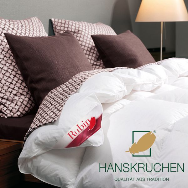 HANSKRUCHEN Dauneneinziehdecke RUBIN extra leicht