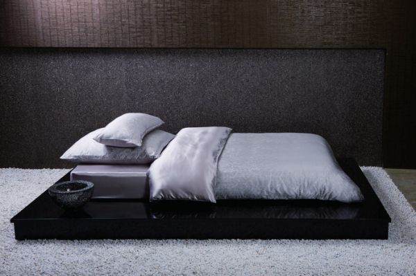 Sichou Seiden-Bettwäsche Trees Silver