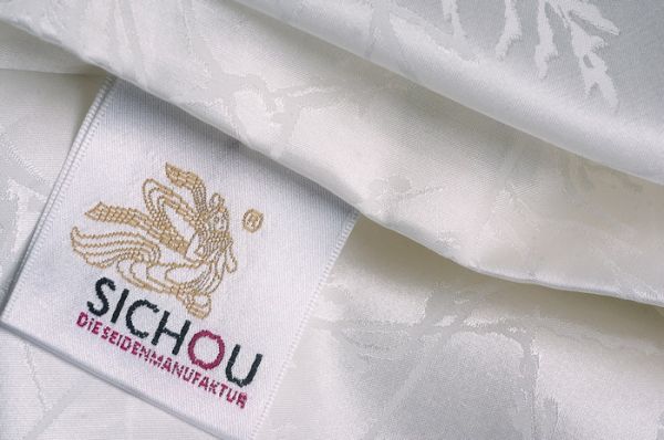 Sichou Seiden-Bettwäsche Trees White