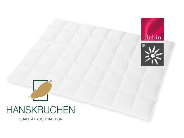 HANSKRUCHEN Dauneneinziehdecke RUBIN extra leicht