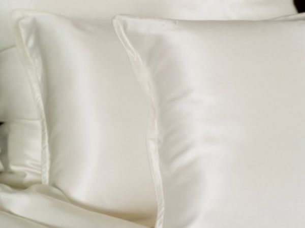 Sichou Seiden-Bettwäsche Satin White - uni